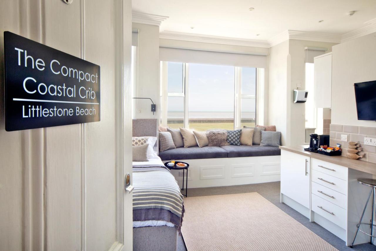 Beachfront Compact Coastal Crib, Direct Sea Views & Air Conditioning Littlestone-on-Sea Exterior foto